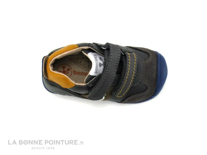Achat chaussures Biomecanics Bébé Bottillon, vente Biomecanics 181155 Gris anthracite - Chaussure velcro BEBE