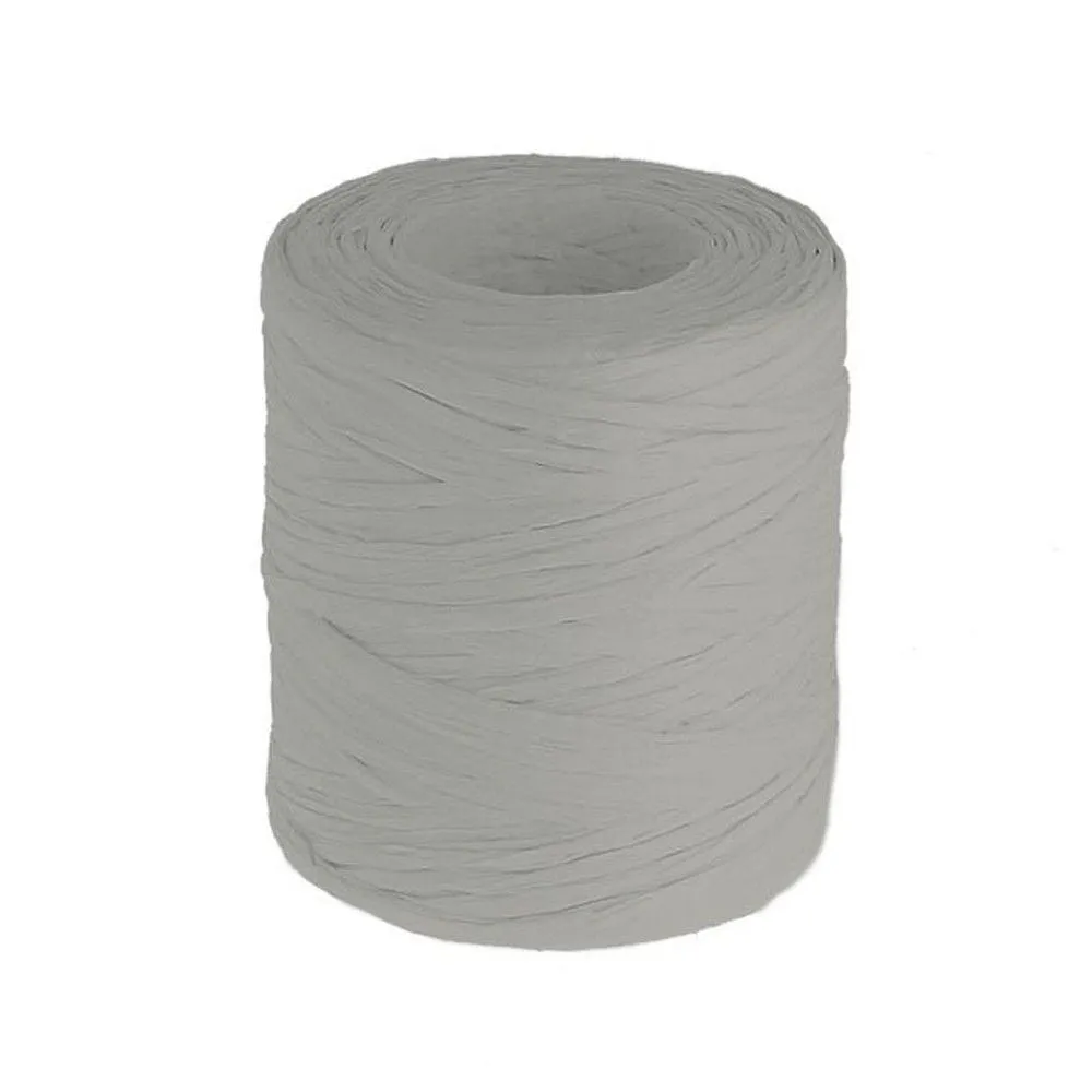 Bobine de rafia papier 200m gris (r 11) par 1