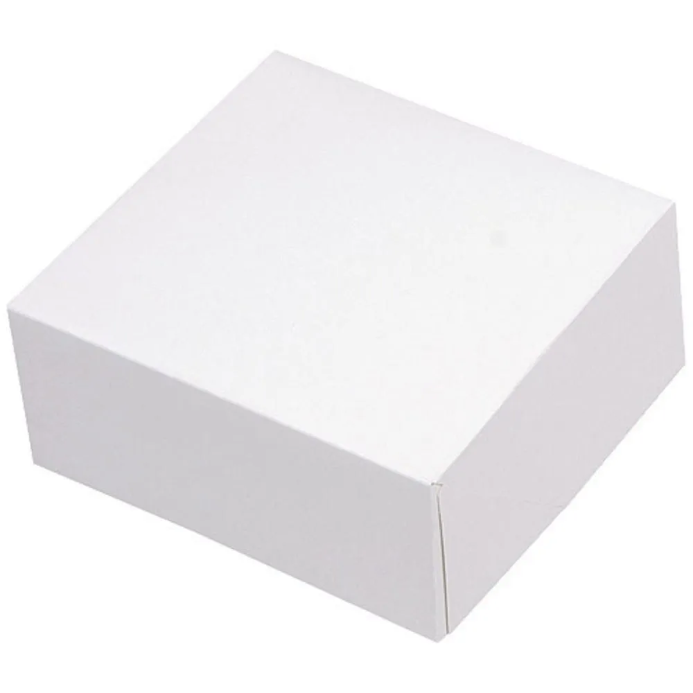 Boite pâtissière en carton blanche 16x8cm