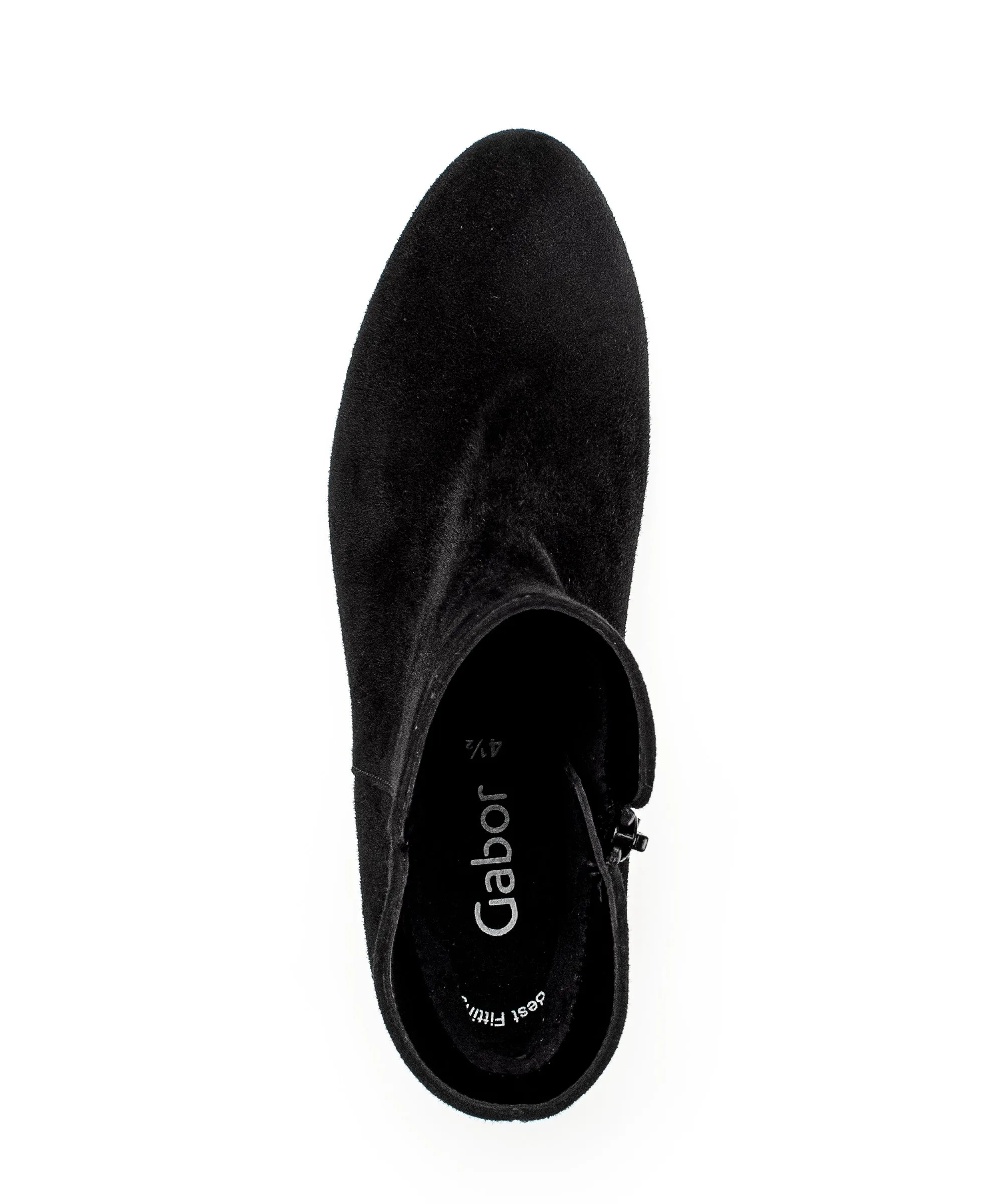 Bottines noires en velours