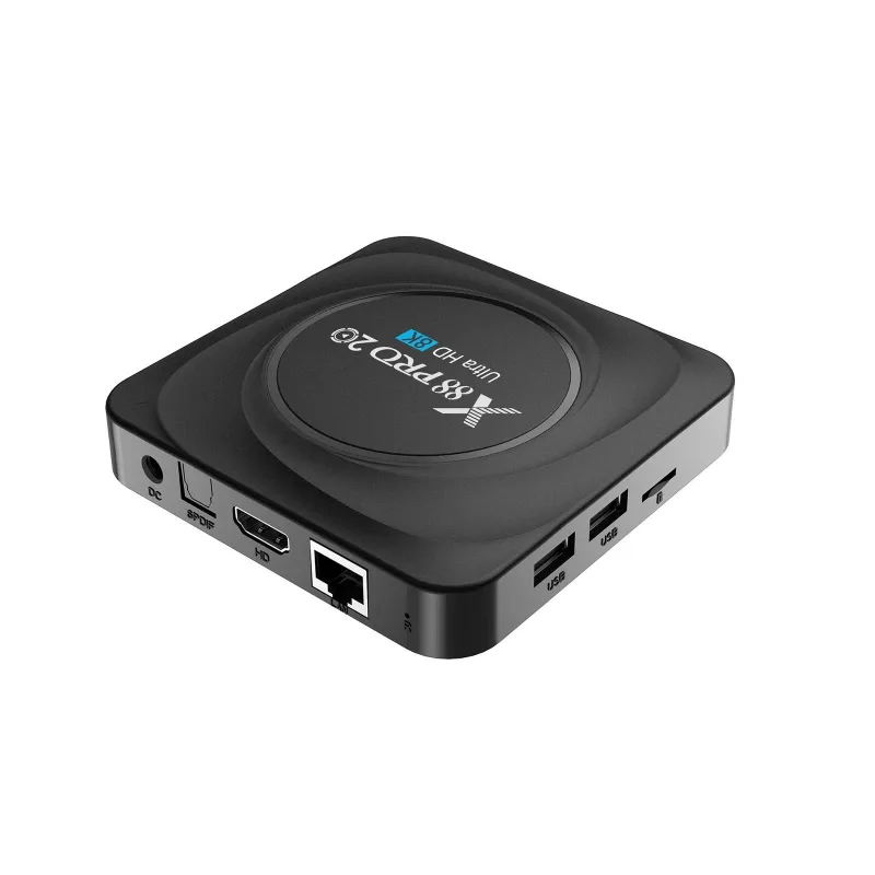 Box Android TV 4K Smart Media Player 8GB RAM 128GB ROM Dual WiFi Bluetooth