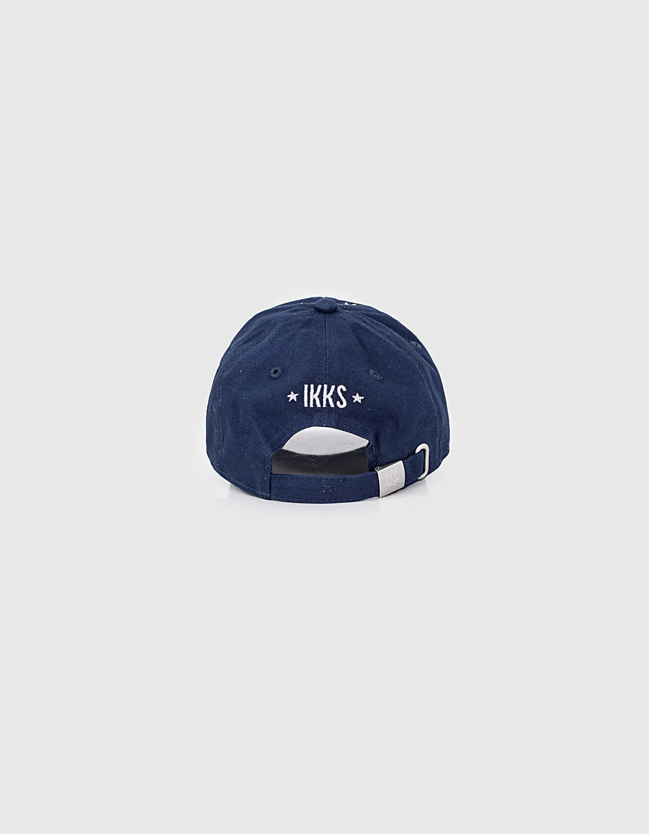 Casquette navy brodée étoiles argentées fille