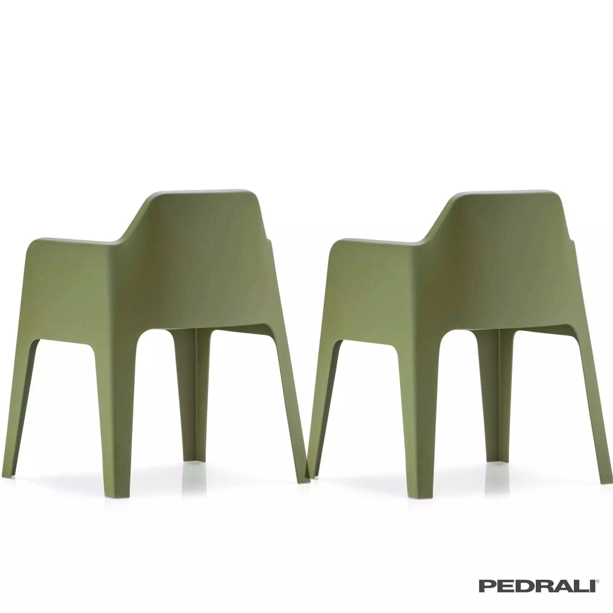 Chaise d'extérieur PLUS 630 / Vert / Pedrali