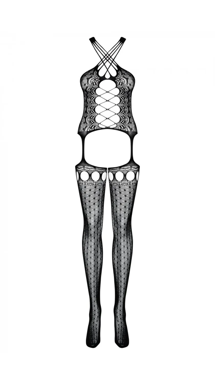 G313 - Bodystocking sexy noir de la marque OBSESSIVE