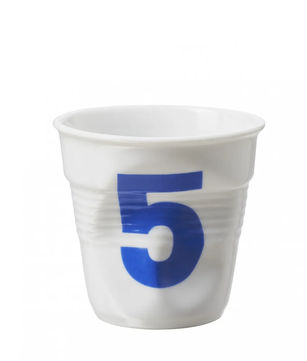 Gobelet froissé Espresso Revol 8 cl chiffre 5