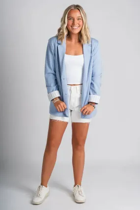 Isabel | Blazer bleu clair