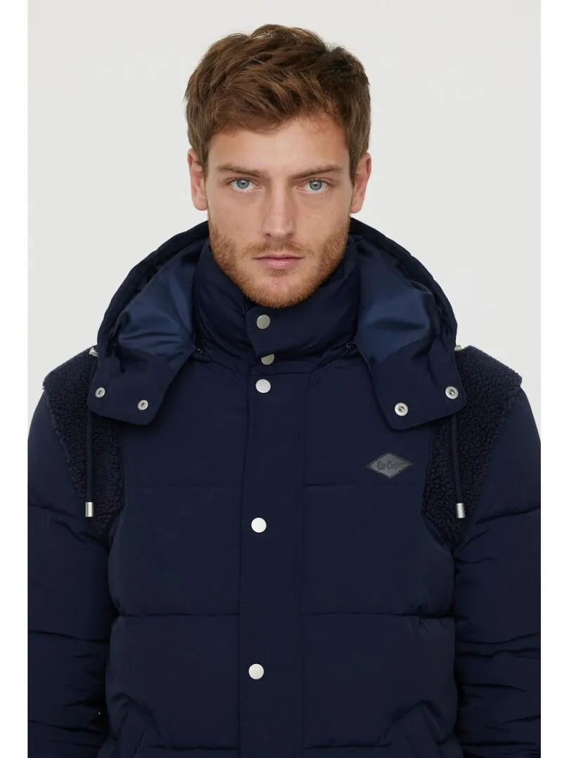 Lee Cooper - Manteau manches longues polyester  FEDIO - Bleu marine