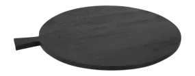Plat de Service vtwonen avec Poignée Ronde Noir 52 x 45 x 1,5 cm