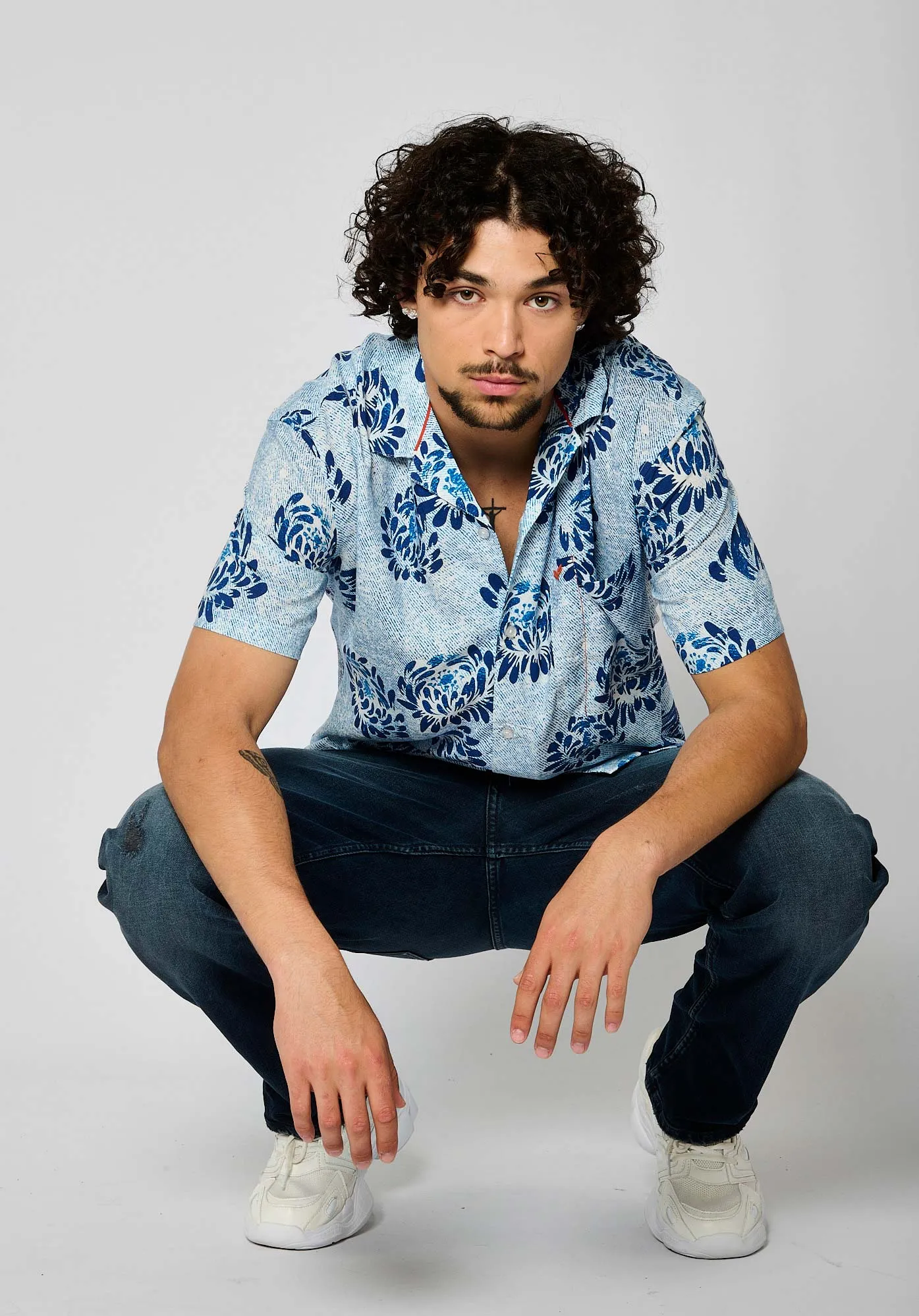 Polo bleu Homme  en 100% coton bio BUDY  Navy