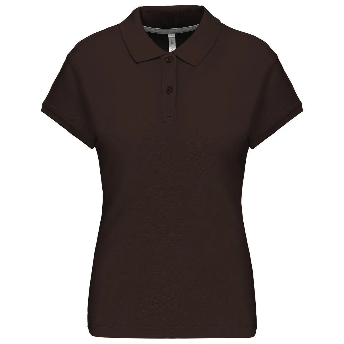 Polo manches courtes - Femme - K242 - marron chocolat 