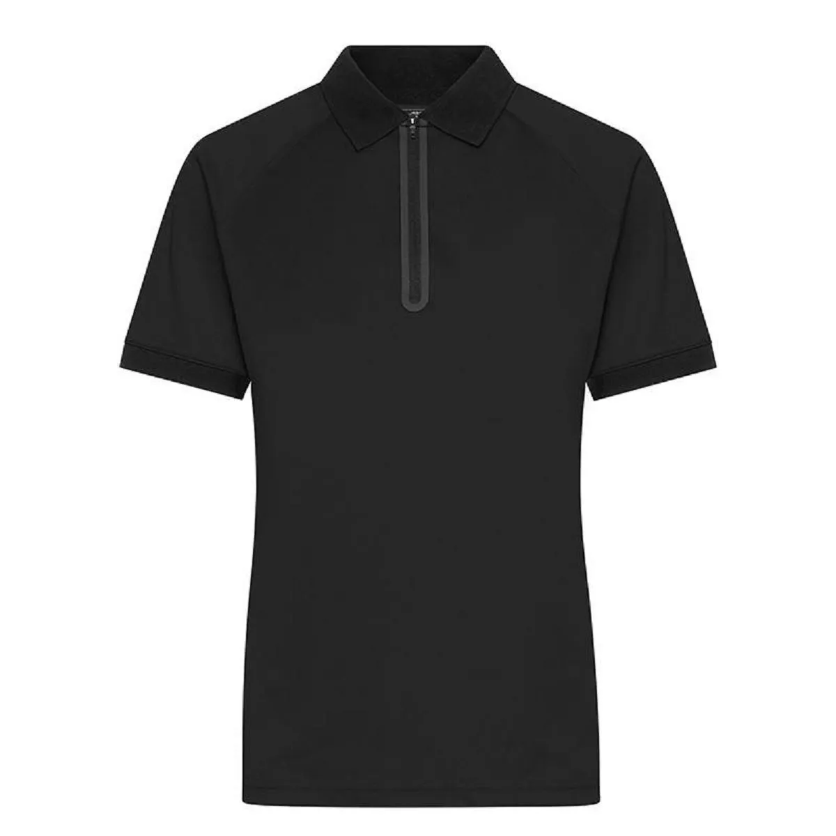 Polo technique zippé - Femme - JN1307 - noir 