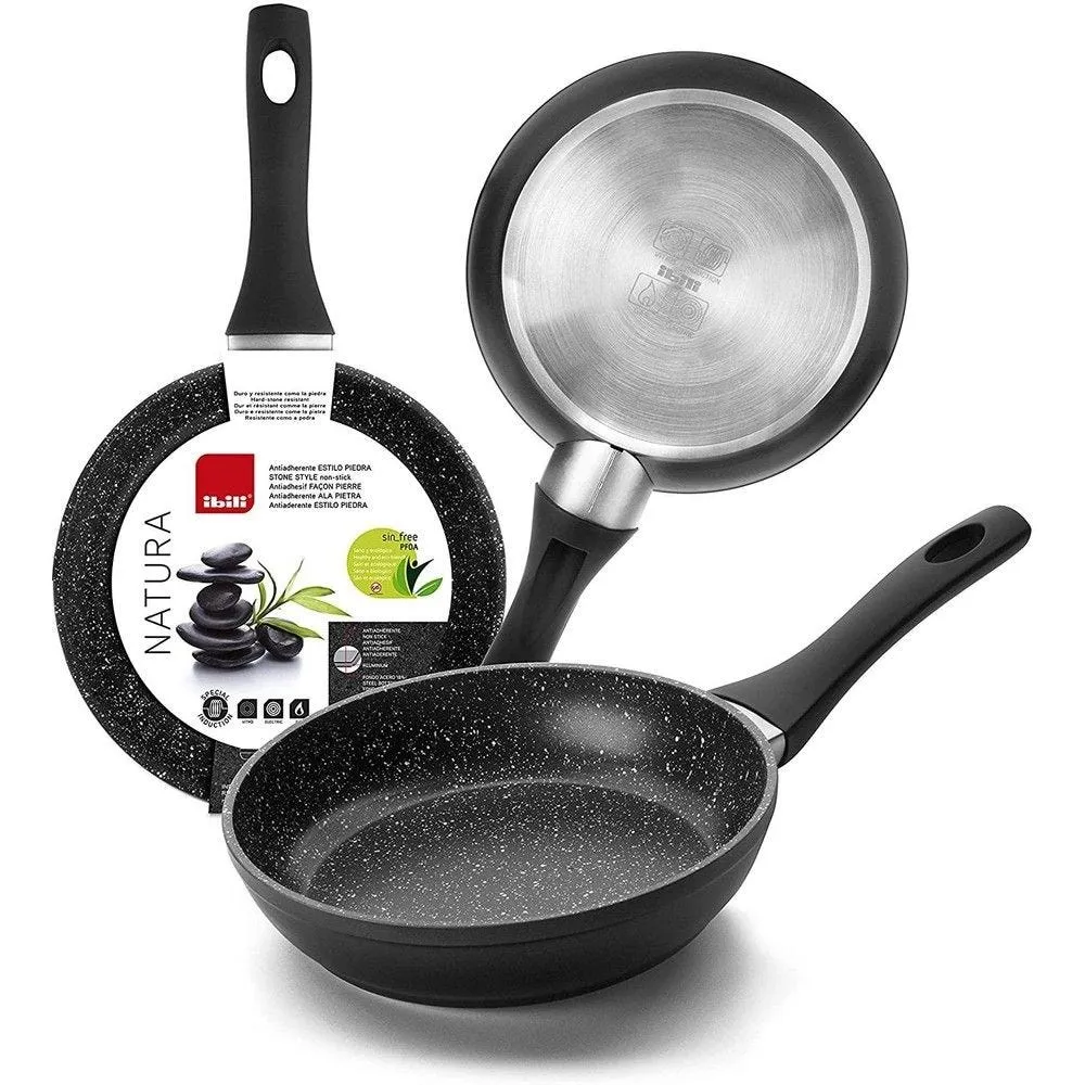 Poêle natura 14cm aluminium avec antiadhésif façon pierre