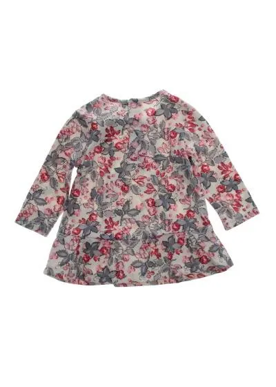 Robe imprimé fleurs-BCBC--Blanc-6 mois-FILLE