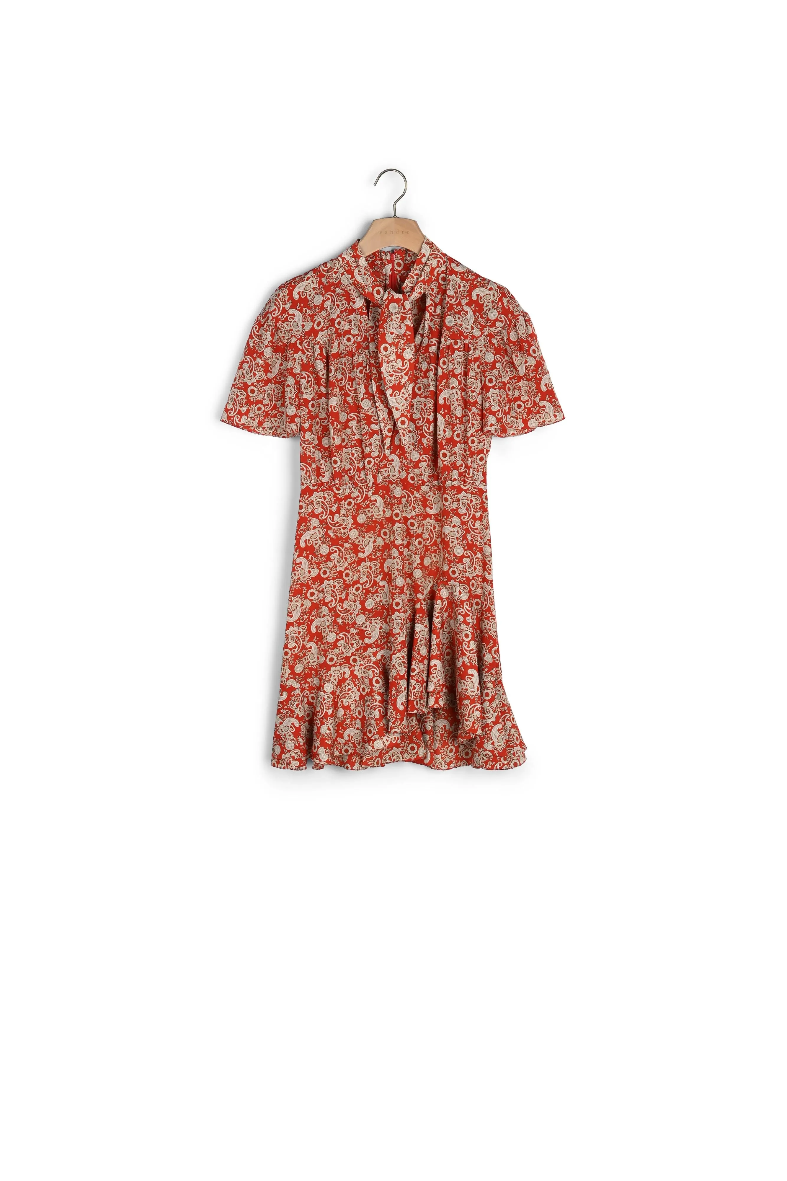 Robe à manches courtes imprimée