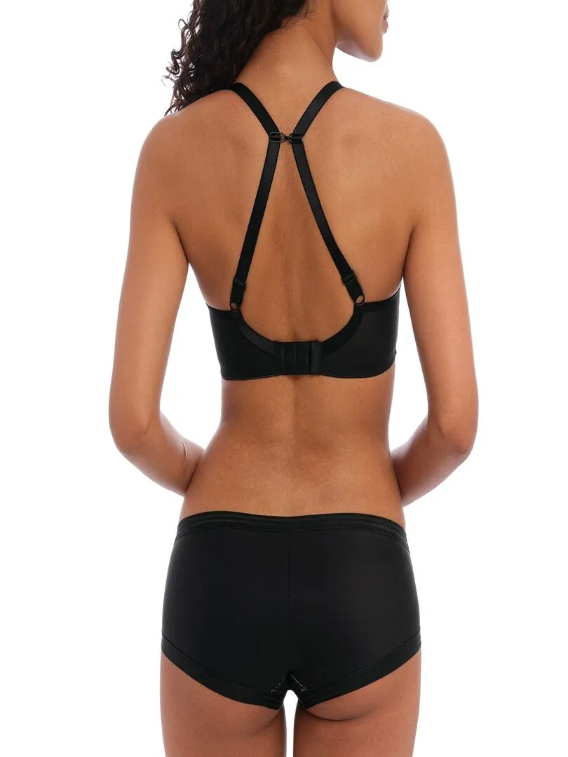Shorty féminin taille basse Tailored - Noir