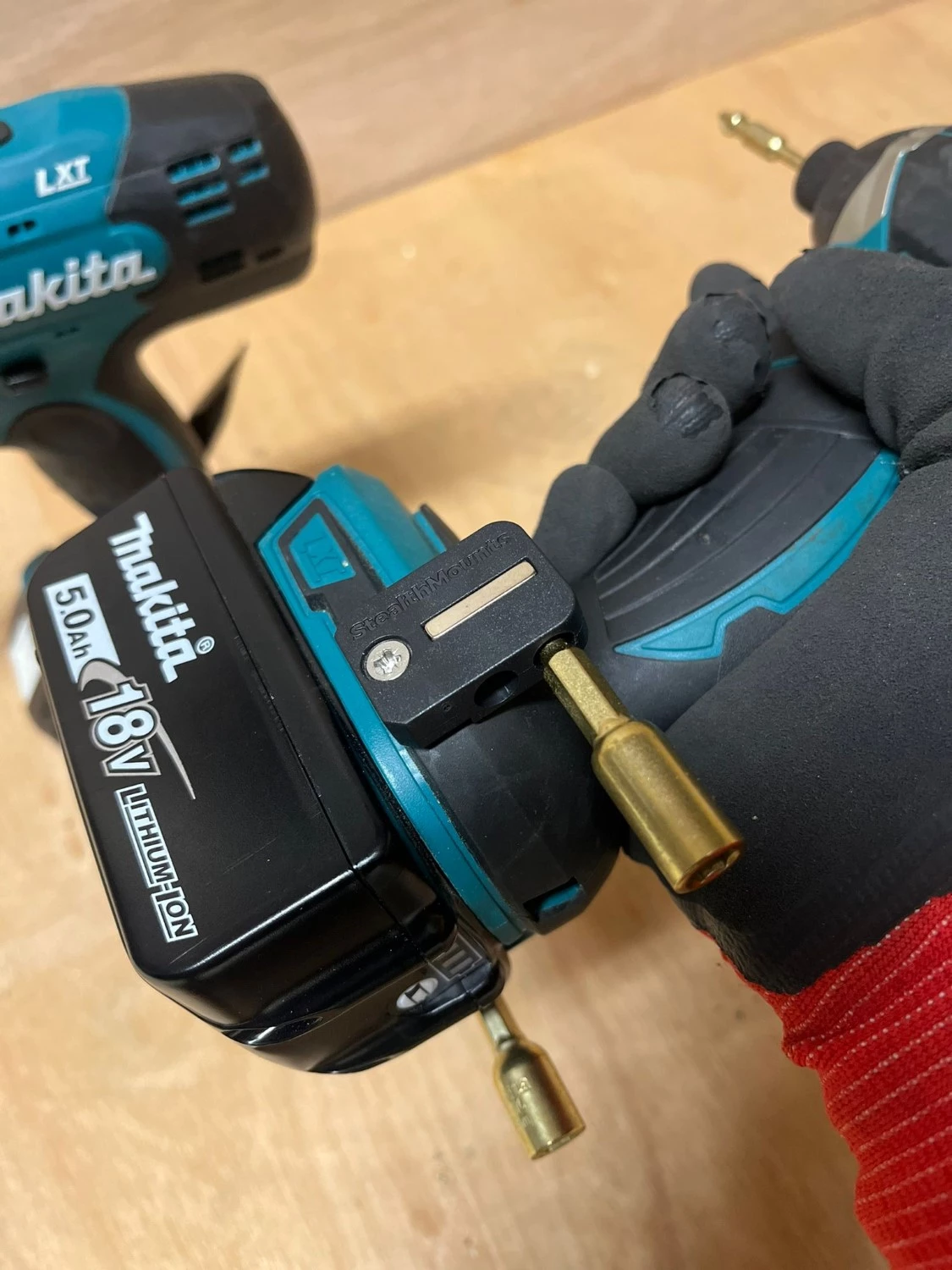 StealthMounts BH-MK-S-BLK-2 BLACK Porte-embout magnétique pour Makita - Noir - 2-pack