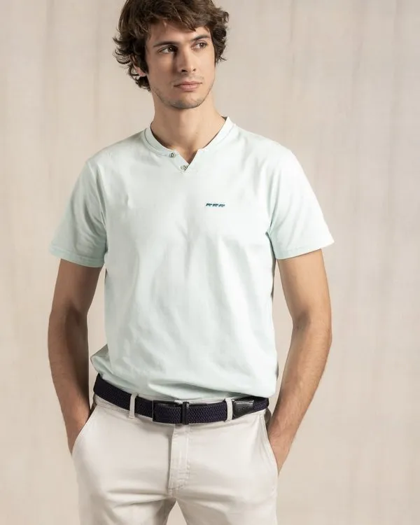 T-shirt Baptiste vert eau 