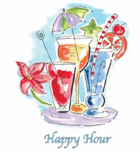 T-shirt FEMME manches courtes - Cocktail Happy Hours - couleur apparait au soleil -  6279 - blanc 