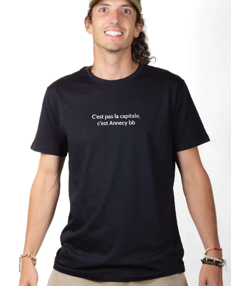 T-SHIRT HOMME : C'EST PAS LA CAPITALE, C'EST ANNECY BB - Les Savoyards