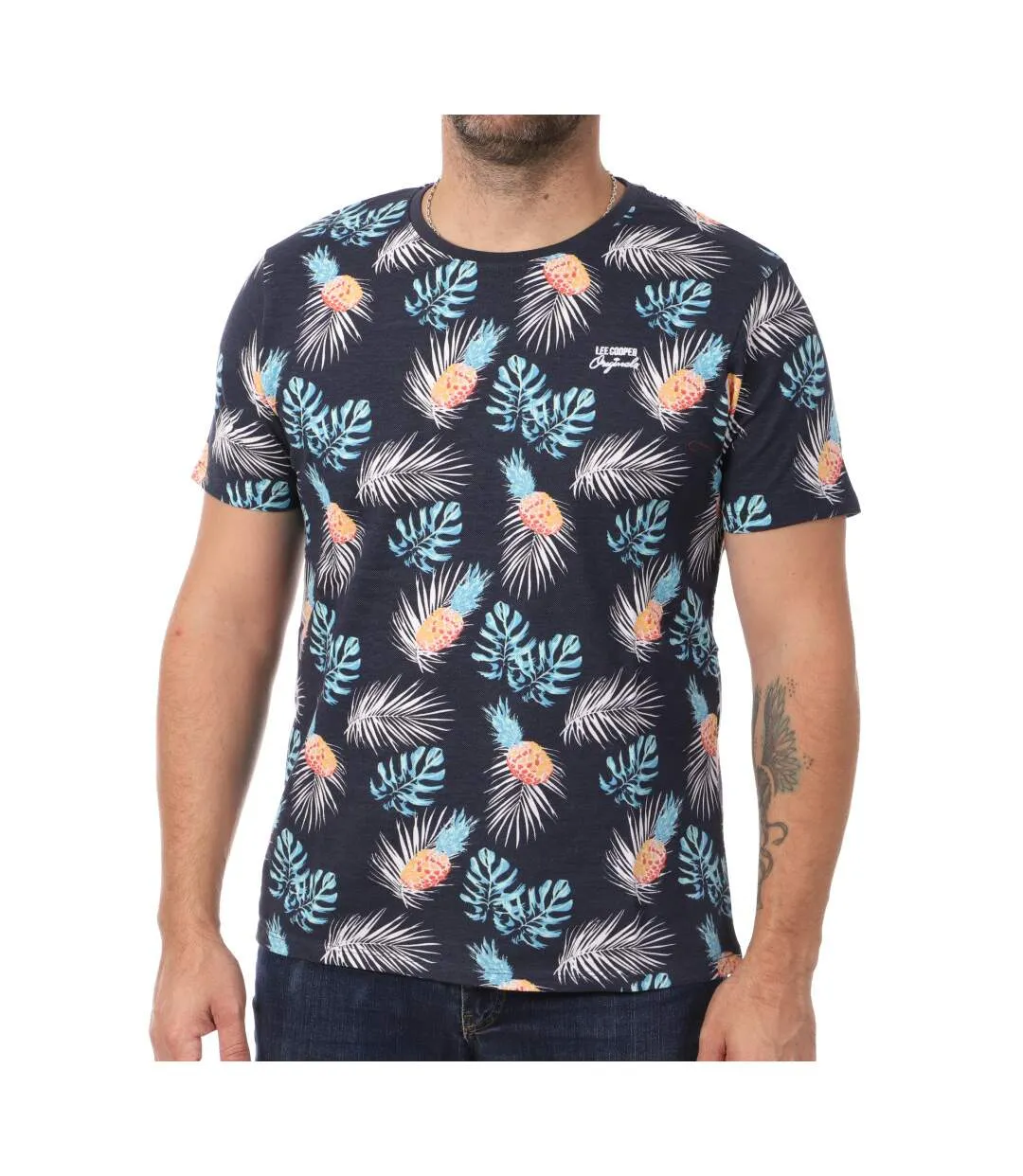 T-shirt Marine Homme Lee Cooper Oterik