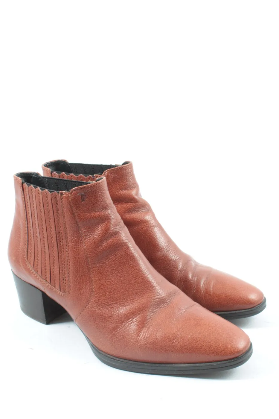 Tod’s Bottines à fermeture éclair brun style décontracté