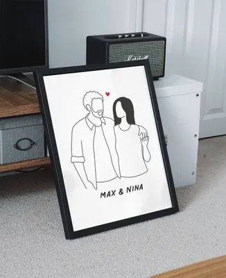 Tote bag Couple complice imprimé personnalisé